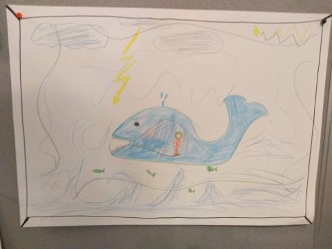 Ilustrace k příběhu o Jonášovi Ilustrace k příběhu o Jonášovi